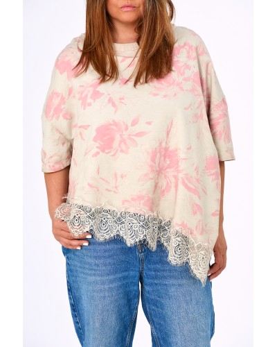 Maglia Asimetrica FLW LACE BGPK