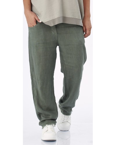 Pantaloni Lino Casual Boyfriend