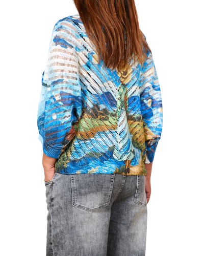 Maglia Spring Picture GirlPrintBlu