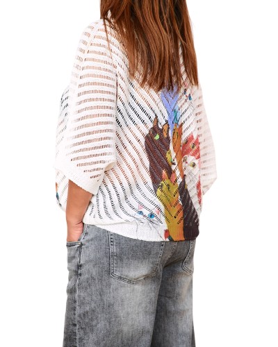 Maglia Spring Cats Print