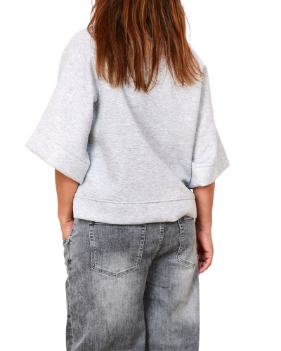 Maglia Boyfriend Oversized Grigio