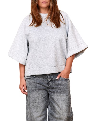 Maglia Boyfriend Oversized Grigio