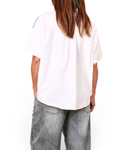 Camasa Boyfriend Korean Girl WHT