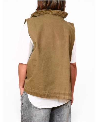 Vesta Jeans KH Boyfriend Suprapusa T-Shirt Wht