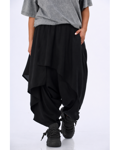 Pantaloni Salvari Buzunare Fusta Suprapusa