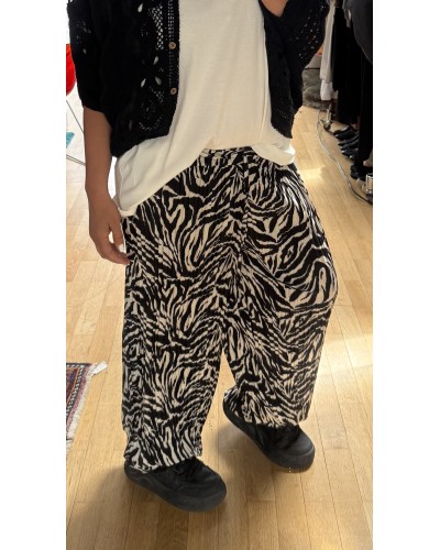 Pantaloni Zebra  Betelie Elastica