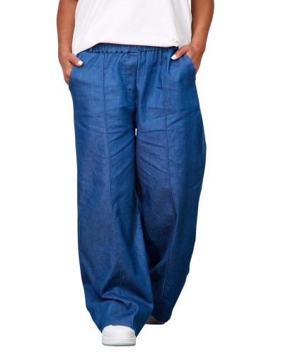 Jeans  Denim Retro Betelie Elastica si Esarfa Detasabila