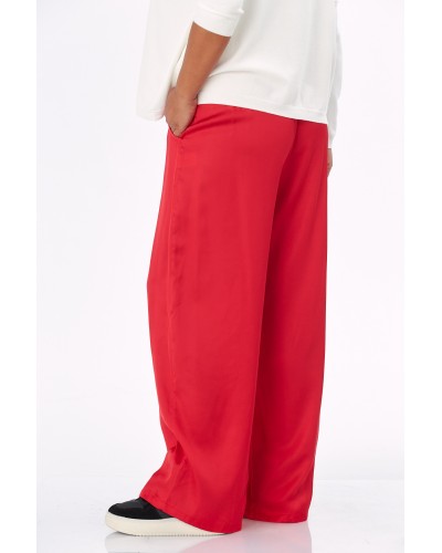 Pantaloni Retro Viscose RED Betelie Elastica