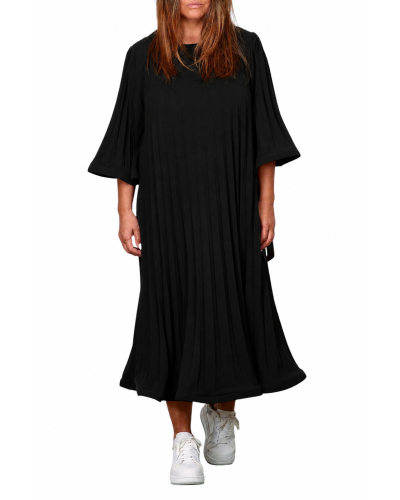 Abito Retro Plissé BLK