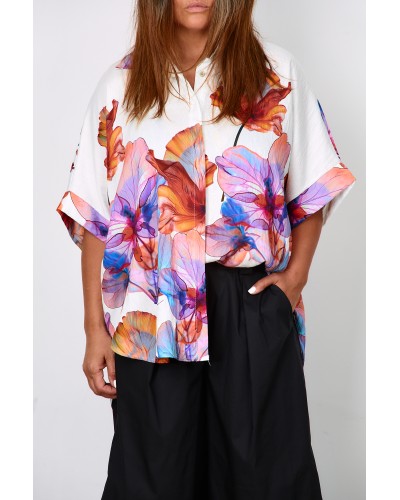 Camasa Oversized Summer Viscose CLFLWPURP