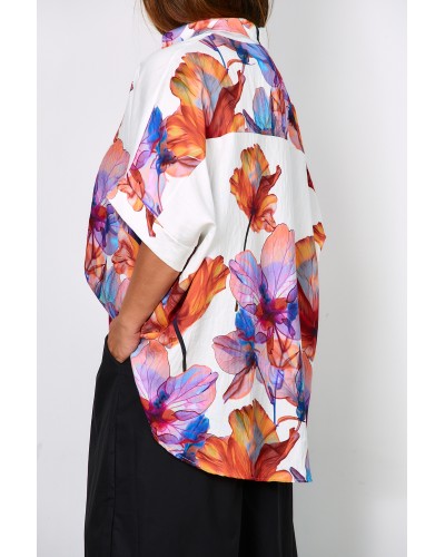 Camasa Oversized Summer Viscose CLFLWPURP