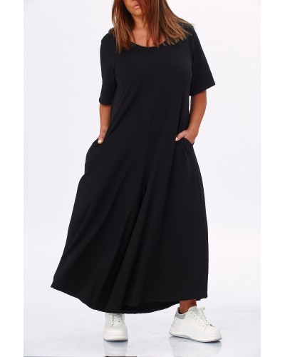 Salopeta Oversized Summer Buzunare BLK
