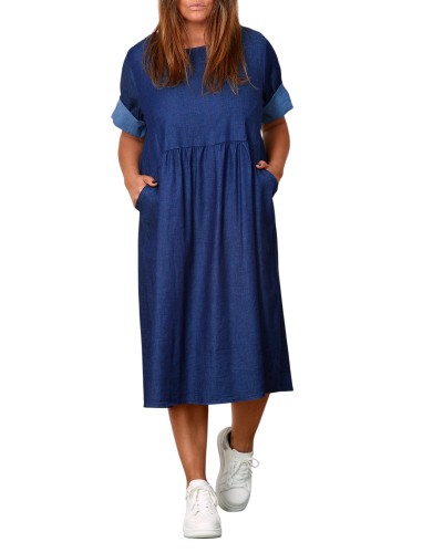 Abito Denim Summer Simple Basic