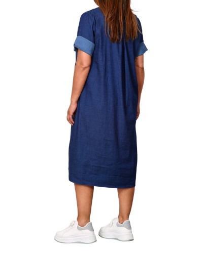 Abito Denim Summer Simple Basic
