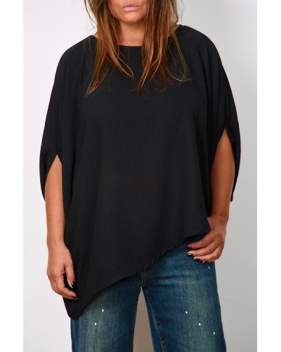 Maglia Versatila Asimetrica BLK