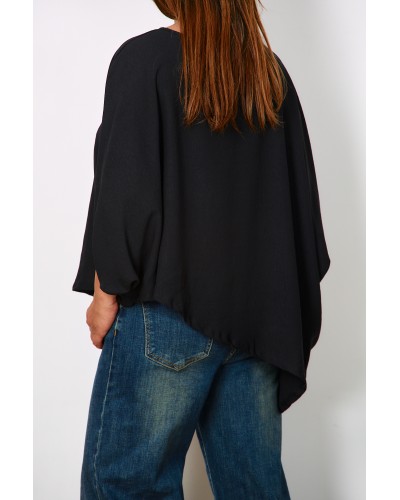Maglia Versatila Asimetrica BLK