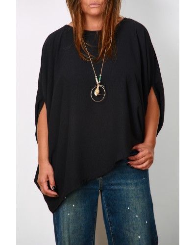 Maglia Versatila Asimetrica BLK