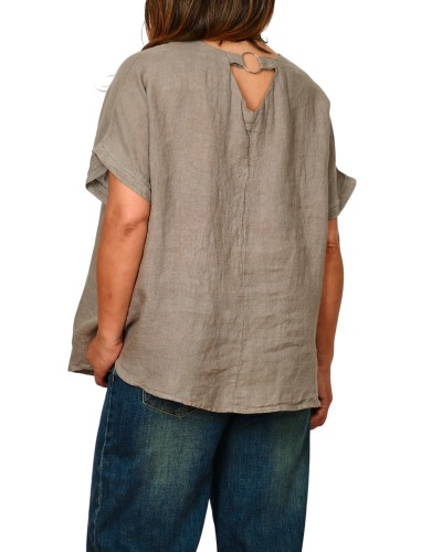 Maglia Lino Oversized SAND