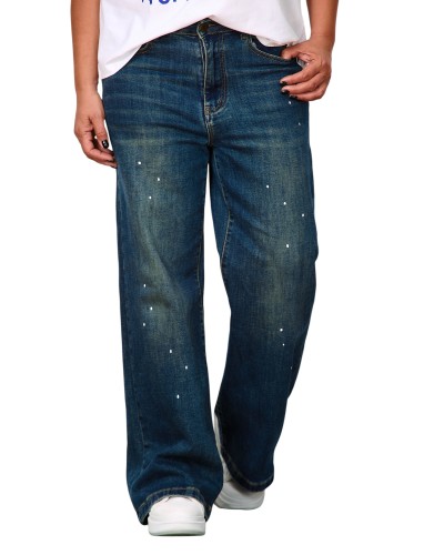 Jeans RETRO Denim Paint Splash