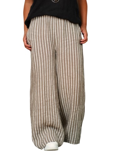 Pantaloni RETRO  Lino Italiano