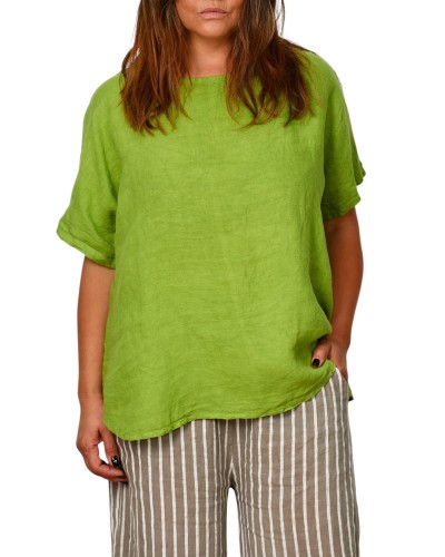 Maglia Lino Oversized OLIVE