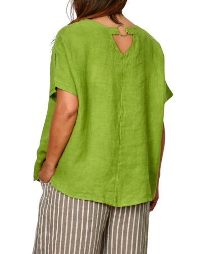 Maglia Lino Oversized OLIVE