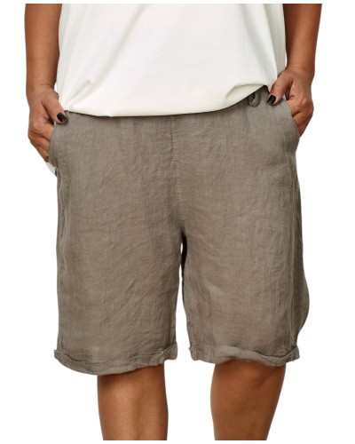 Pantaloni Boyfriend In Betelie Elastica Sand