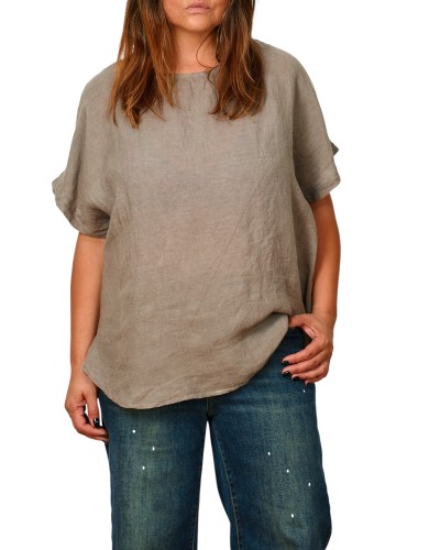 Maglia Lino Oversized SAND