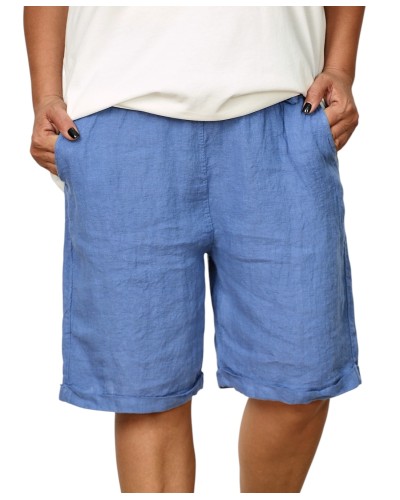 Pantaloni Boyfriend In Betelie Elastica Blu