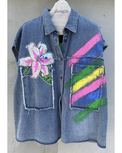 OverALL Vesta Jeans ACCPAINTHM