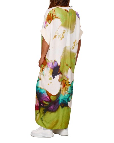 Camasa Rochie Maxi Cotton CLPRINTGREEN