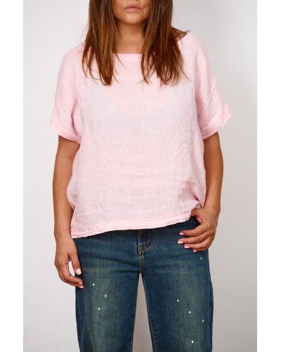 T-shirt Boyfriend Lino Poudre