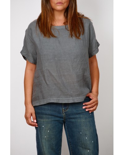 T-shirt Boyfriend Lino Grigio