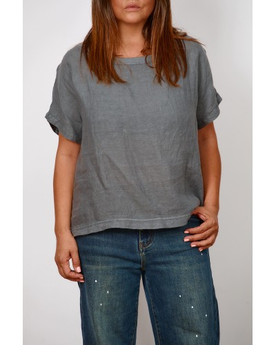 T-shirt Boyfriend Lino Grigio