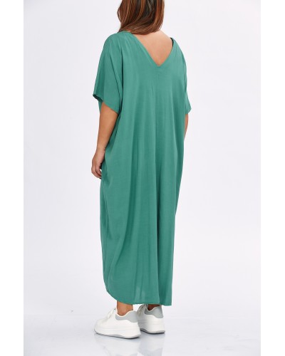 Abito Oversized Summer Tencel  V Smarald