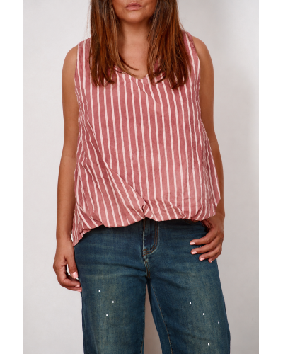 Top Summer Oversized Pense Dungi Bordeaux