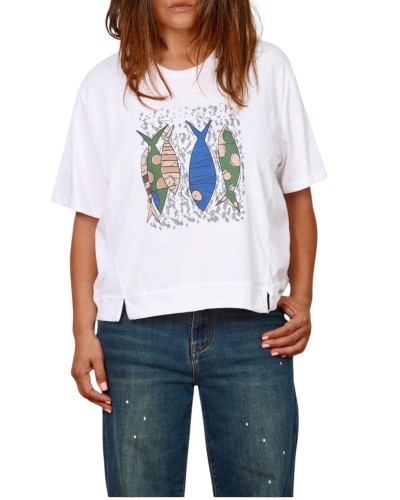 T-shirt Summer Cotton Fish Print