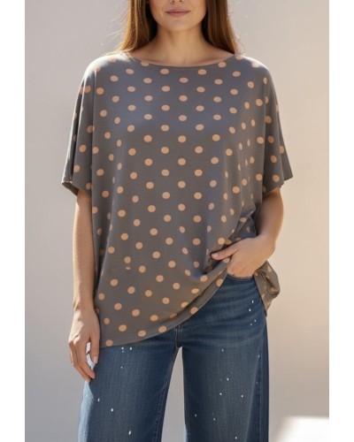 T-shirt Boyfriend Oversized Cotton Print Buline