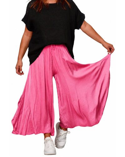 Pantaloni Summer Viscose Butterfly Pink