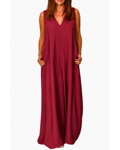 Salopeta Retro Summer Bordeaux