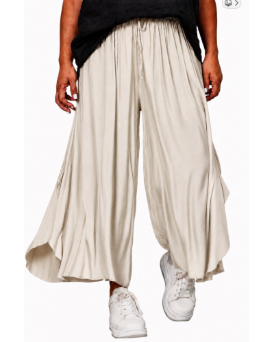Pantaloni Summer Viscose Butterfly Milky