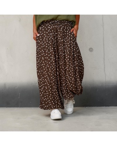 Salvari Boyfriend Betelie Elastica  Dots Brown/Wht