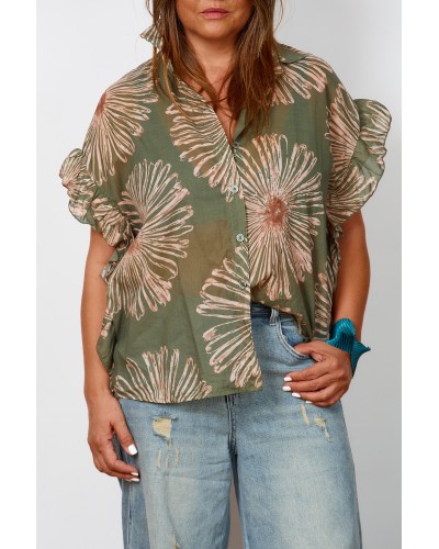 Camasa Summer Translucide FLW Print