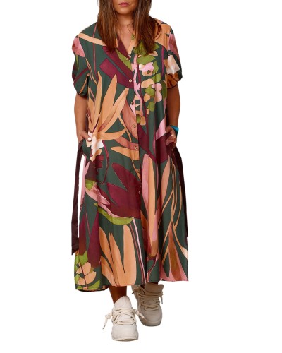 Camasa Maxi Cotton FLYCLFLWPRINT