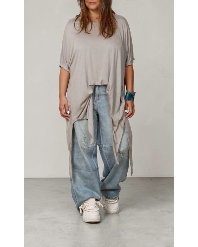 T-shirt Boyfriend Viscose Asimetric