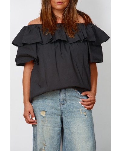 Top Fashion Volan Pense OVSBLKAQUALI