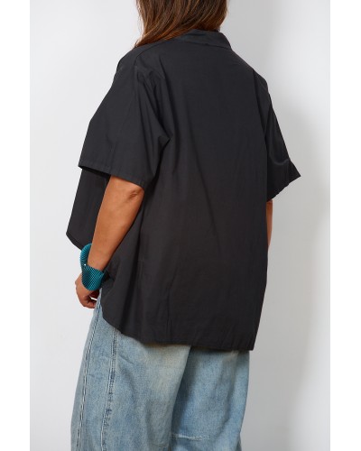 Camasa Boyfriend Oversized Pense BLK
