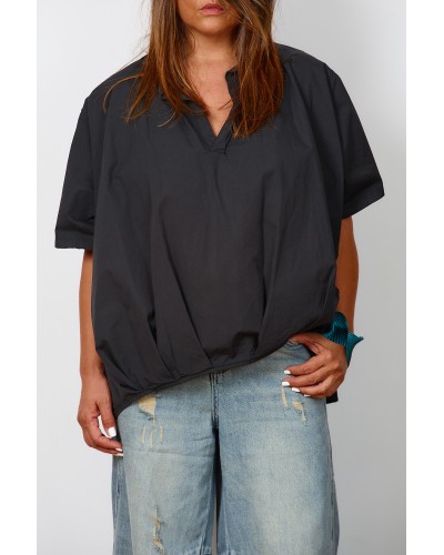 Camasa Boyfriend Oversized Pense BLK
