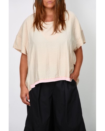 Maglia Viscose  Usor Asimetrica PTNTCLRLatte