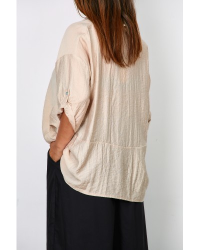 Camasa Oversized Asimetrica Viscose Capri